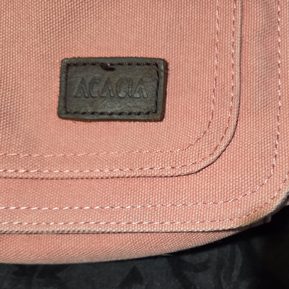 Acacia Crossbody Pink Canvas Bag Purse - Picture 6 of 10